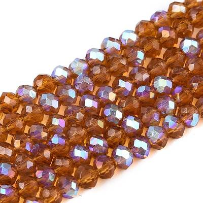 Electroplate Glass Beads Strands