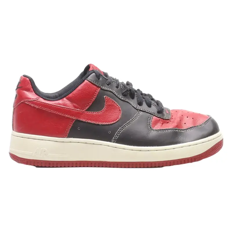 NIKE Air Force 1 Sneaker Trainers Black Synthetic Mens UK 8