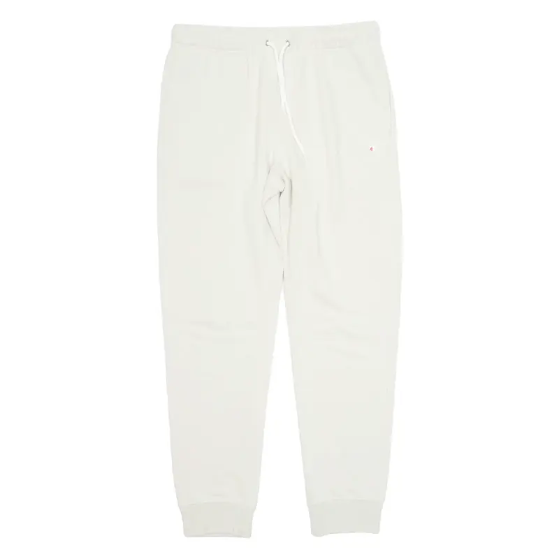 CHAMPION Mens Joggers Cream Tapered L W33 L31