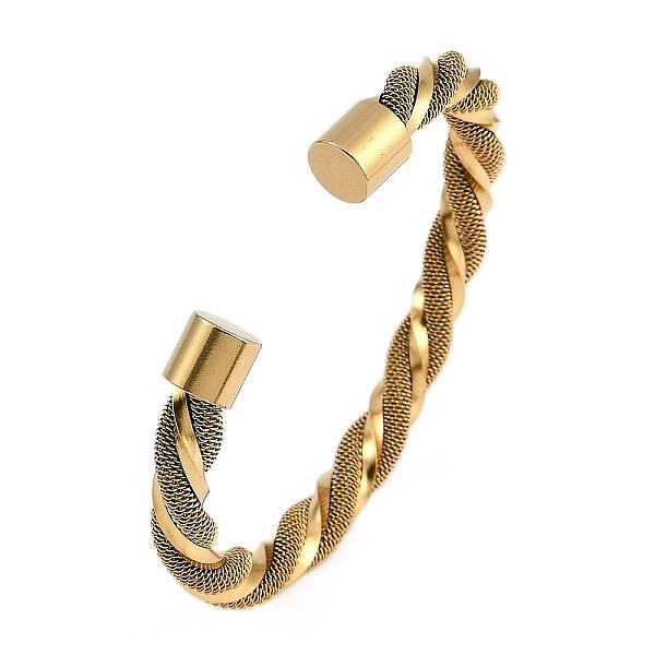 Ion Plating(IP) 304 Stainless Steel Cuff Bangles for Women