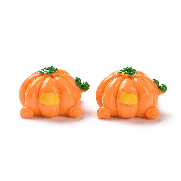 Autumn Opaque Resin Pumpkin Cabochons