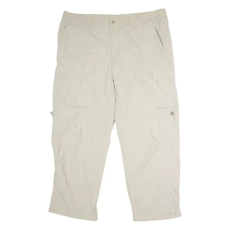 COLUMBIA Outdoor Mens Trousers Beige Regular Straight Nylon W42 L30