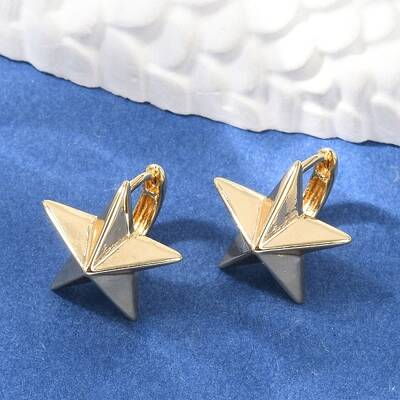 Brass Hoop Earrings