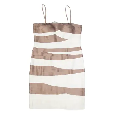 PHASE EIGHT Womens Bodycon Dress Brown Sleeveless Knee Length UK 16