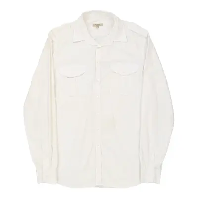 Burberry London Slim Fit Shirt - Medium White Cotton