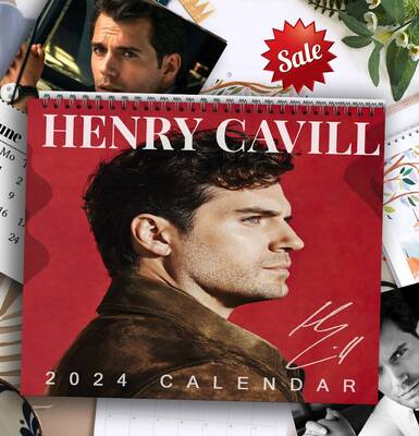 Henry Cavill Wall Calendar 2024, Wall Calendar 2024