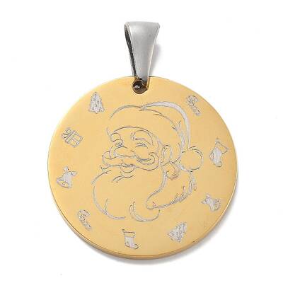 Christmas Ion Plating(IP) 304 Stainless Steel Pendants