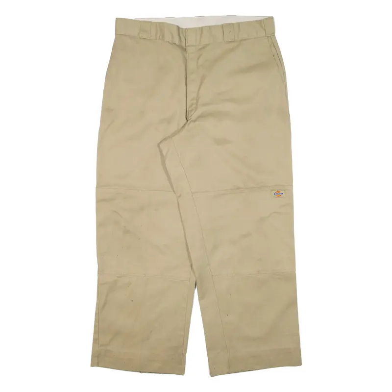 DICKIES Mens Trousers Beige Regular Straight W36 L27