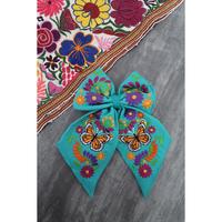 Mariposa Monarca Bordado Mexican Bow Clips