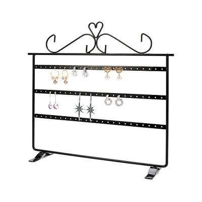 Triple Levels Rectangle Iron Earring Display Stand