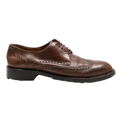 NAVY BOOT Brogue Shoes Brown Leather Mens UK 8