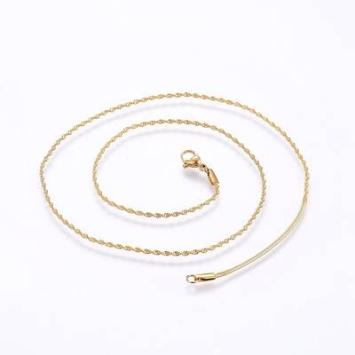 304 Stainless Steel Singapore Chain Necklaces