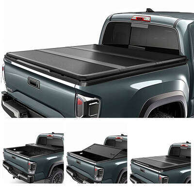 OEDRO Hard Tri-fold 5FT Tonneau Cover Fold Truck Bed Covers Compatible with 2024-2025 Toyota Tacoma (Excl. Trail Edition) wit...
