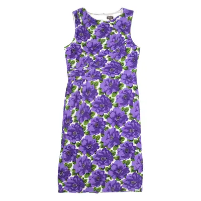 PHASE EIGHT Womens Bodycon Dress Purple Floral Sleeveless Midi UK 16