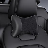 Universal Car Headrest PU Leather Neck Pillow, Soft Comfortable Seat Rest Cushion, Auto Interior Accessories Decorations