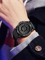 Men's Street Style Fashion Round Dial Roman Numerals Magnetic Quartz Watch, Casual Trendy Magnetic Watch, Fashion Accessories...