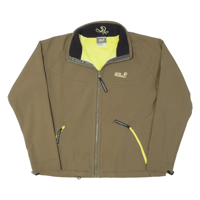 JACK WOLFSKIN Fleece Lined Womens Jacket Brown L
