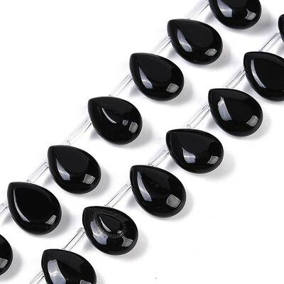 Natural Black Onyx(Dyed & Heated) Beads Strands