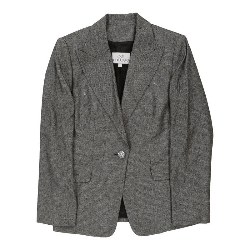 Gai Mattiolo Blazer - XL Grey Wool Blend | Size: x-large