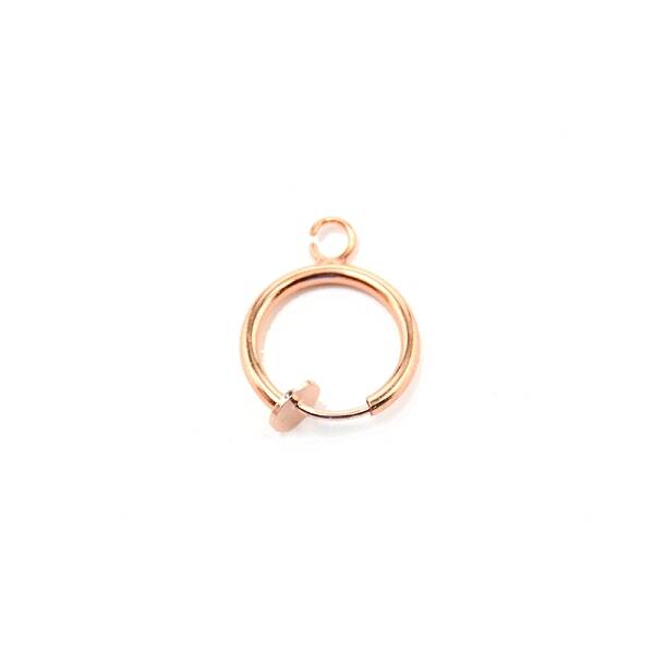 Brass Clip-on Hoop Earring Findings