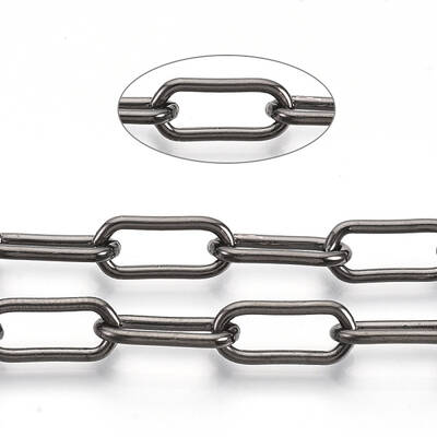 Unwelded Iron Paperclip Chains