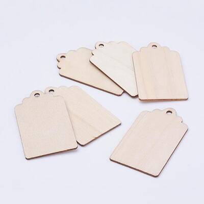 Undyed Wood Big Pendants