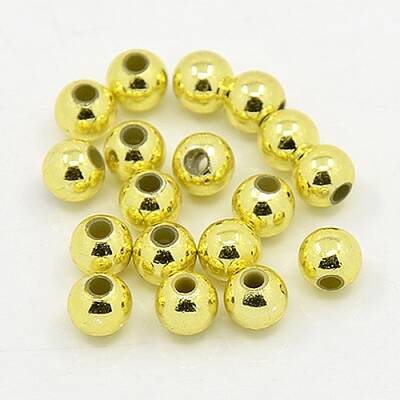 Plating Plastic Acrylic Round Beads