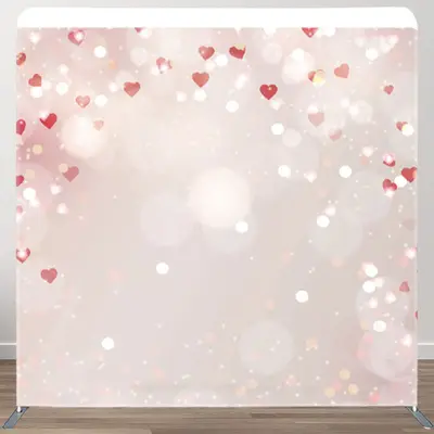 Aperturee Little Hearts Sweet Bokeh Valentines Day Backdrop - Aperturee