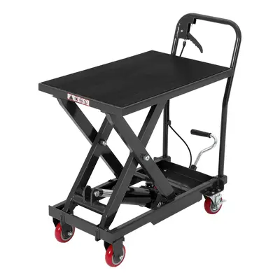 Garvee Heavy Duty Hydraulic Scissor Lift Table Cart, 500 LB Capacity - Adjustable 9.45-28.7 Lifting Height - Non-Slip Platf...
