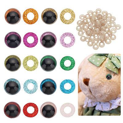10 Bags 10 Colors Plastic Doll Eyes