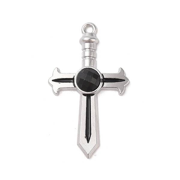 Alloy & Resin Rhinestone Pendants