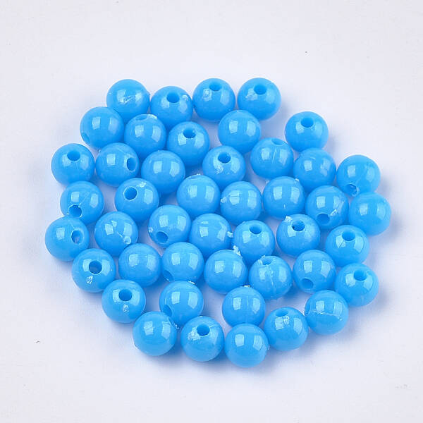 Opaque Plastic Beads