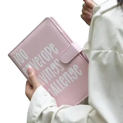 100 Envelopes Money Saving Challenge Binder,Budget Binder with Cash Envelope, Cash Envelope Wallet for Budget Planningļ¼Savi...