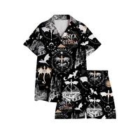 Onyx Storm Pajama Set, Fourth Wing Series Shirt, Dragon Rider Pajamas Set, Bookish Tee Gift For Book Lover Pajama, Fantasy Bo...