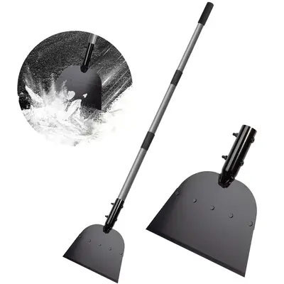 Walensee Snow Shovel, Ice Scraper, 54 inch Snow Ice Chopper for Walkway, Steel Ice Removal for Road, Outdoor Multifunctional ...