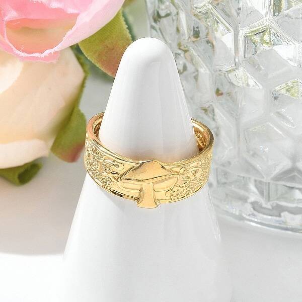 304 Stainless Steel Open Cuff Rings for Women