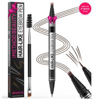 iMethod Microblading Eyebrow Pen - Eyebrow Pencil Magical 2-in-1 Dual-Ended Eye Brow Pencils for Women with 4-Fork-Tip & Prec...