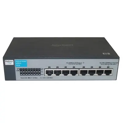 J9079-69101 HP ProCurve 1700-8 7 x Ports 10/100Base-TX + 1 x Ports 10/100/1000Base-T Layer 2 Managed Gigabit Ethernet Network...