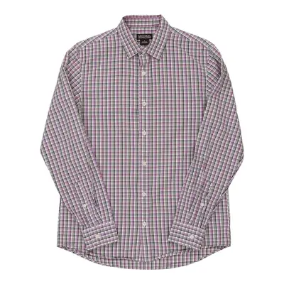 Michael By Michael Kors Checked Shirt - Small White Cotton