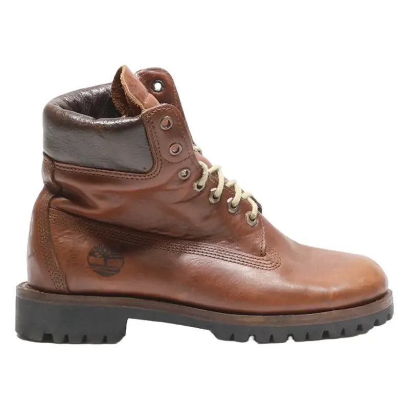 TIMBERLAND Lace-Up Boots Brown Leather Mens UK 7.5