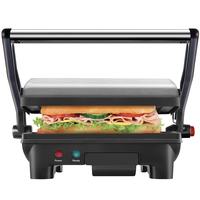 Chefman 3-in-1 Panini Press & Grill, 2-Slice Non-Stick, Opens Flat - Stainless Steel