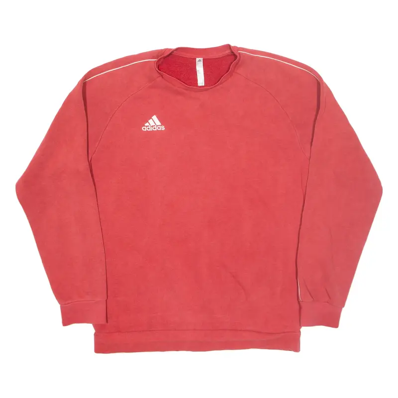 ADIDAS Mens Sweatshirt Red L