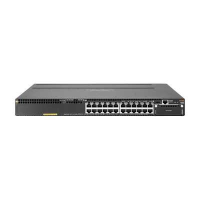 HP JL073-61001 | Aruba 3810 Series 3810M 24G PoE+ 1‑slot 24 x 10/100/1000Base-T RJ-45 PoE+ and 1 x Expansion Module Slot La...