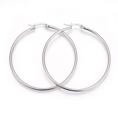 Tarnish Resistant 304 Stainless Steel Big Hoop Earrings
