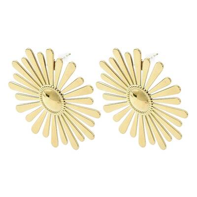 304 Stainless Steel Flower Stud Earring for Women
