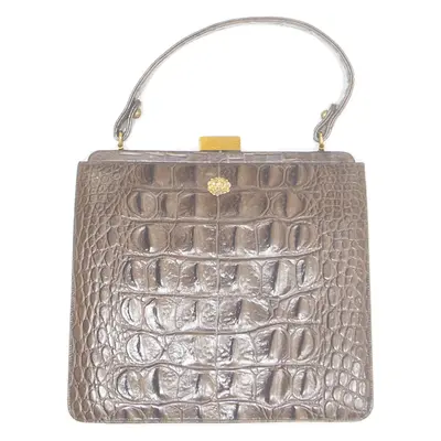 Womens Handbag Brown Leather Animal Print