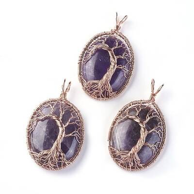 Natural Amethyst Big Pendants