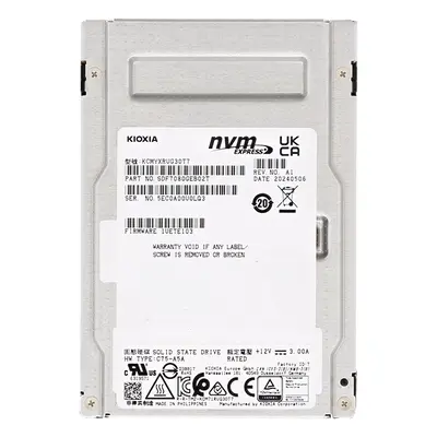 SDF7080GEB02T KIOXIA CM7-R Series 30.7TB TLC NVMe PCI Express 5.0 2.5-inch Solid State Drive