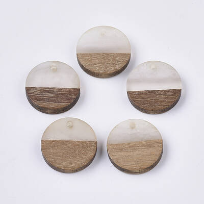 Resin & Walnut Wood Pendants