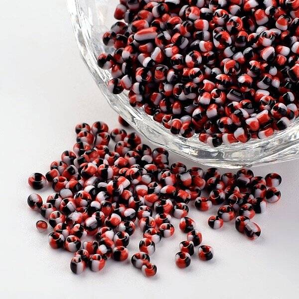 12/0 Opaque Colours Seep Glass Beads